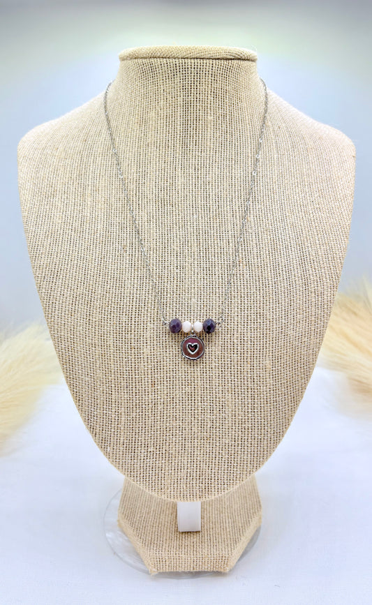 Purple Love Necklace
