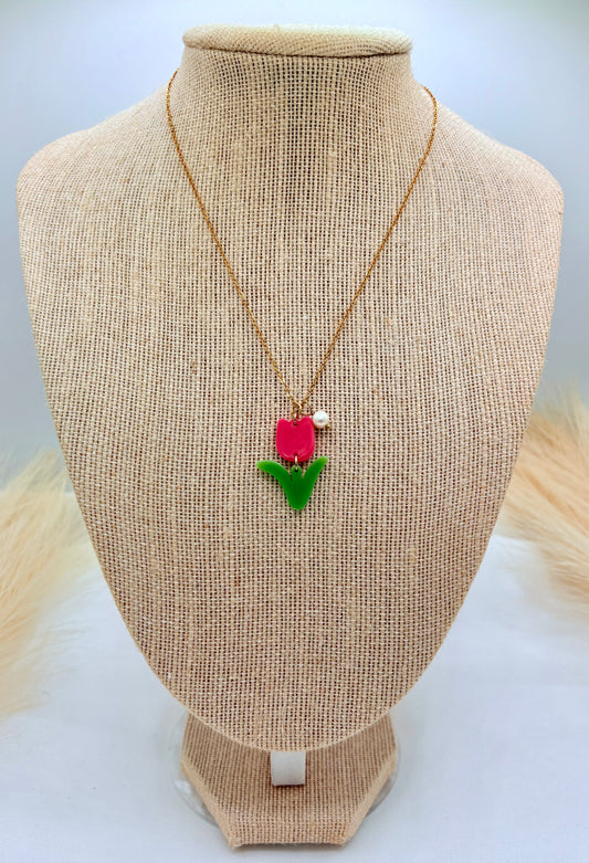 Tulip Rose Necklace
