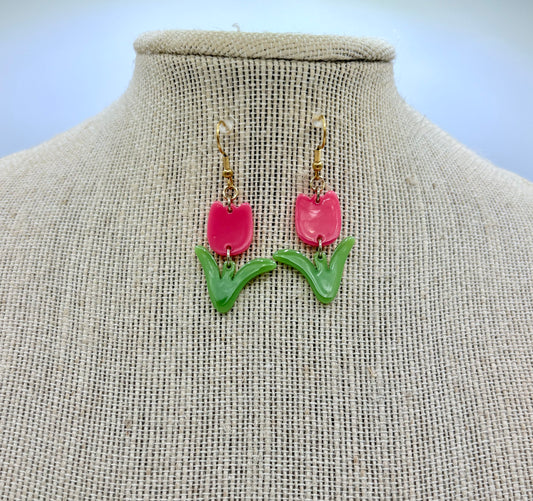 Tulip Rose Earring